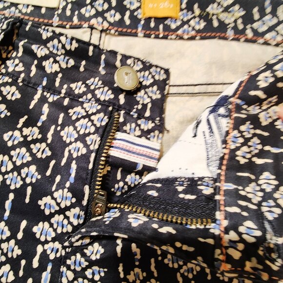 NWOT Women's Anthropologie Pilcro and the Letterpress Serif Sateen Printed Pants - Picture 6 of 11